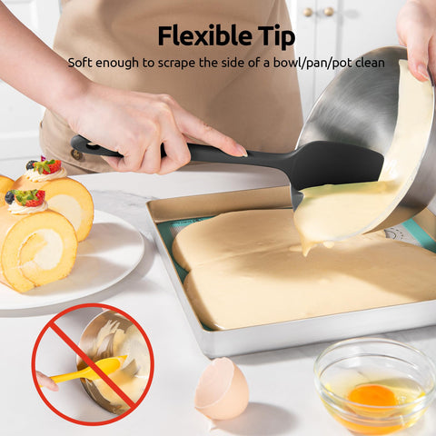 U-Taste high-heat spatulas withstand 600°F for versatile cooking and baking tasks.