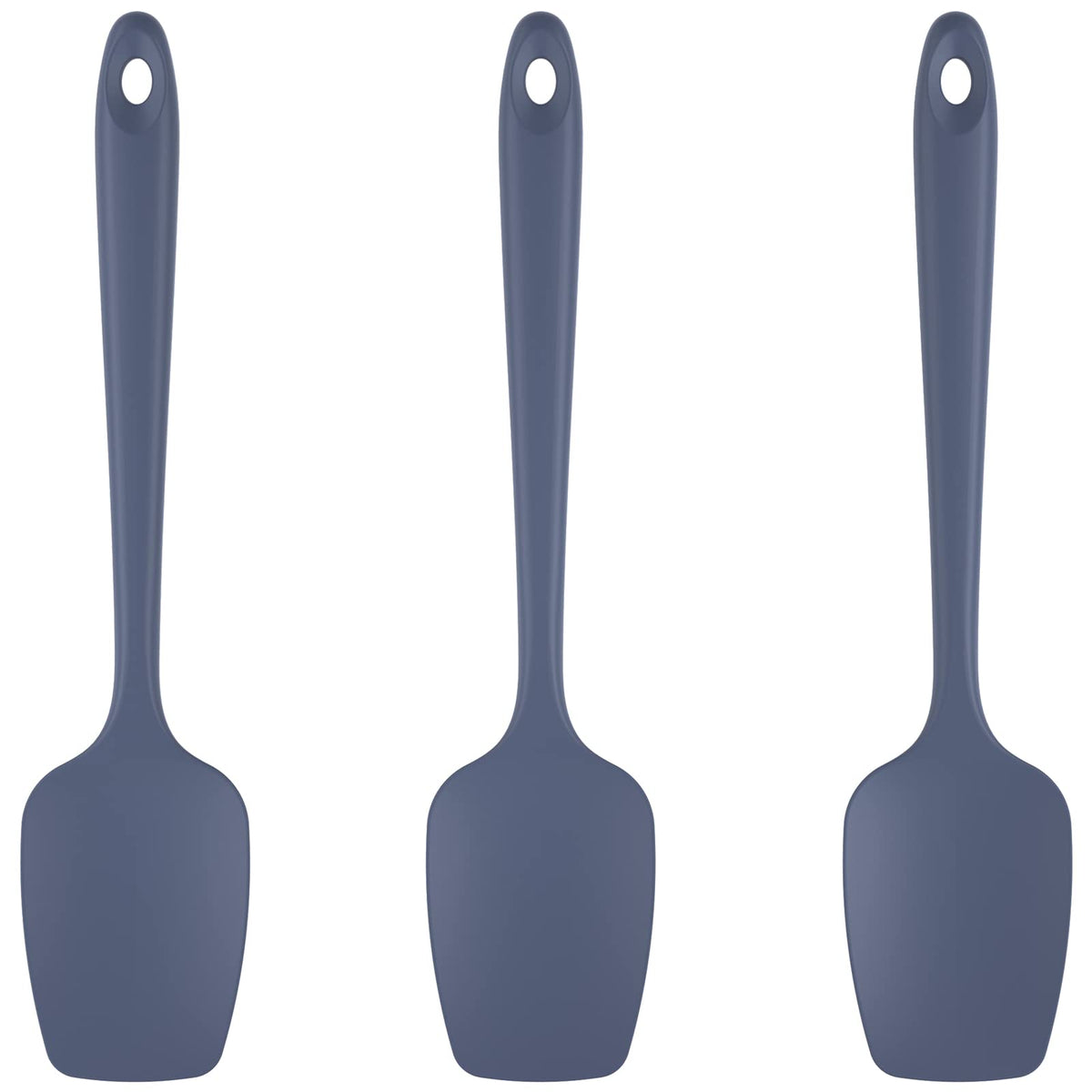 U-Taste silicone spoon spatula set in midnight blue for easy cooking and cleanup.