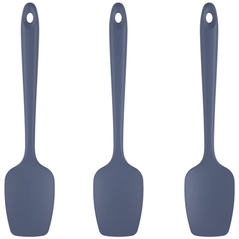U-Taste silicone spoon spatula set in midnight blue for easy cooking and cleanup.