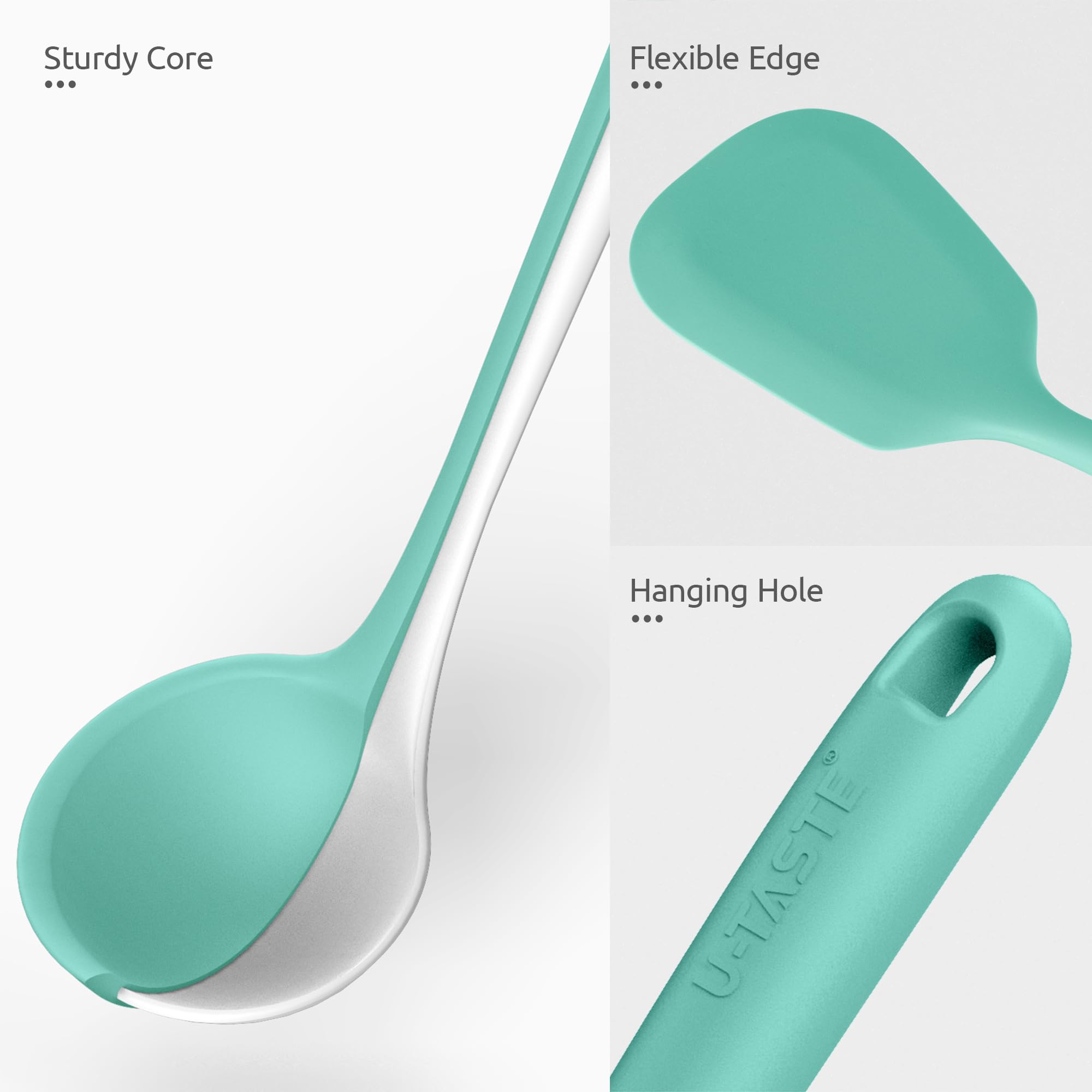 U-Taste silicone tip close-up showing scratch-free surface