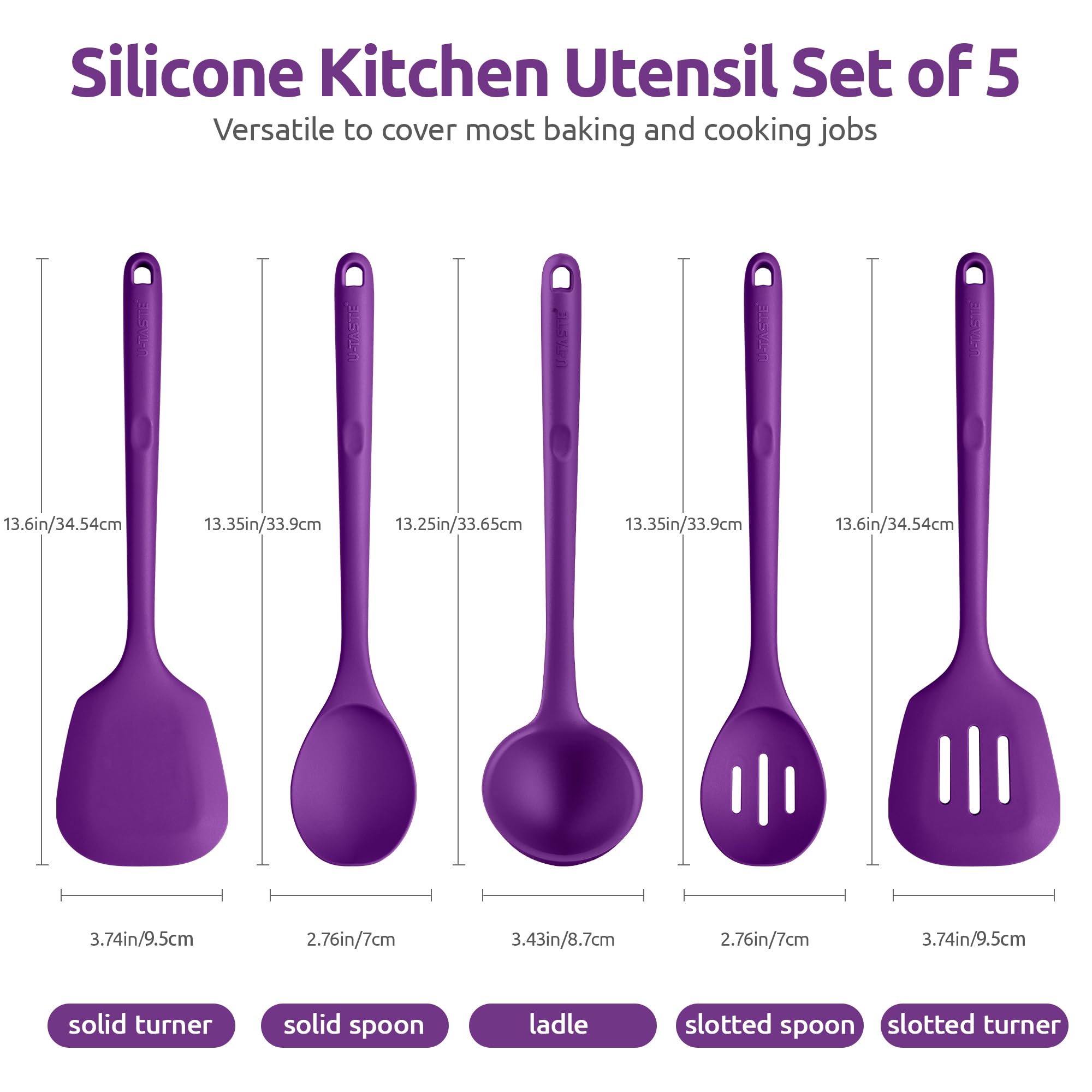 U-Taste long 13.6 inch handle keeps hands away from heat during stir-fry