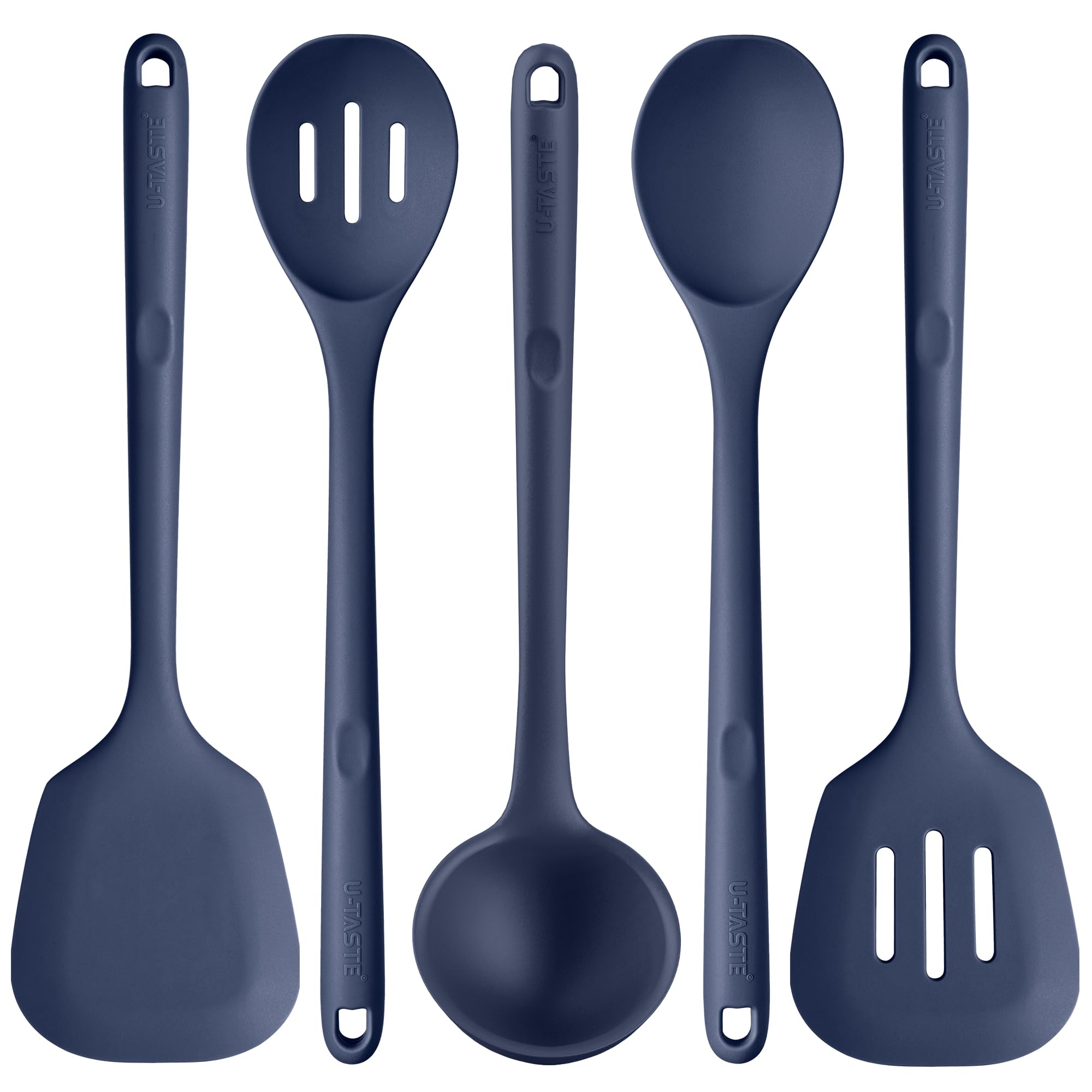 U-Taste silicone utensil set with long handle for high-heat cooking