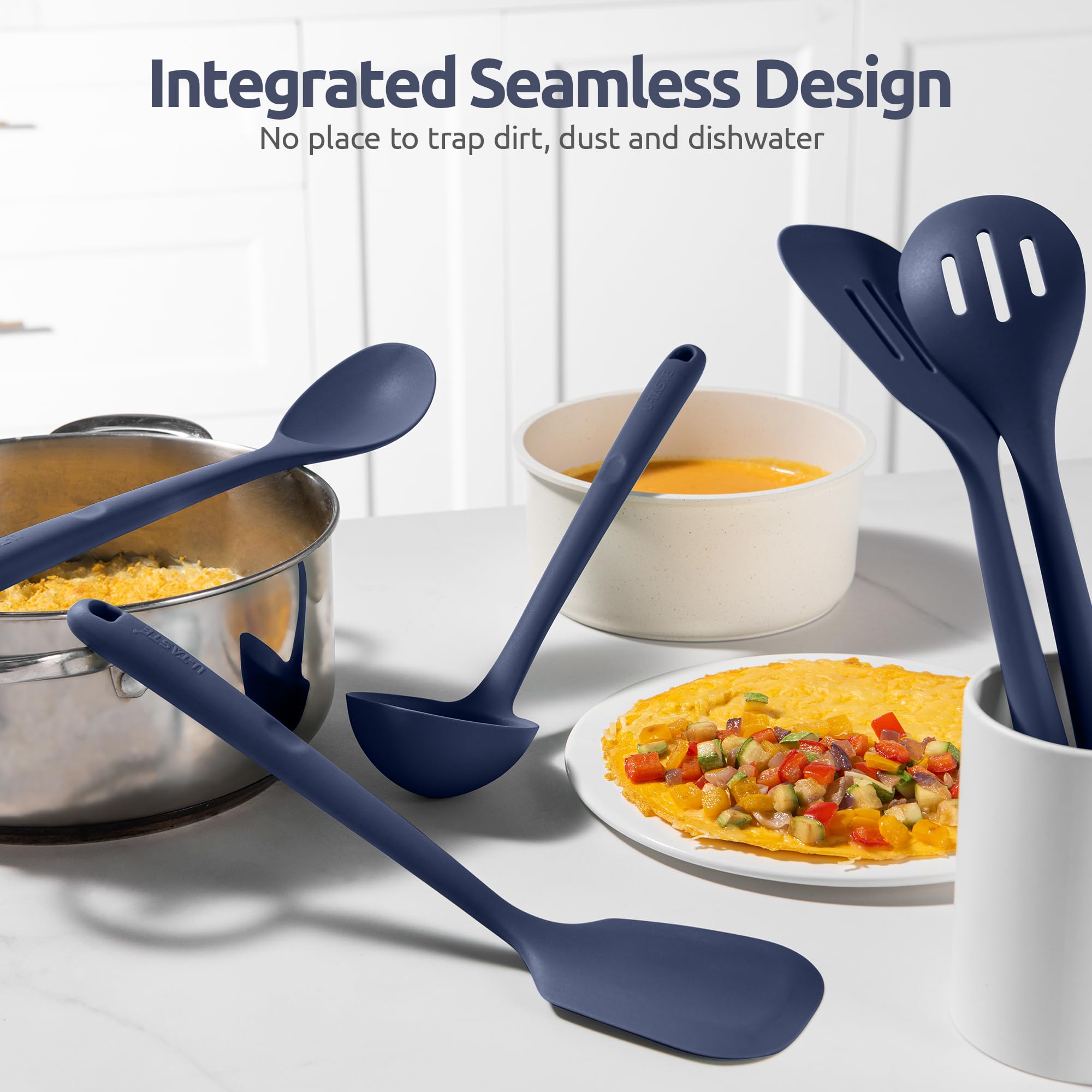 U-Taste BPA-free silicone kitchen tools in midnight blue