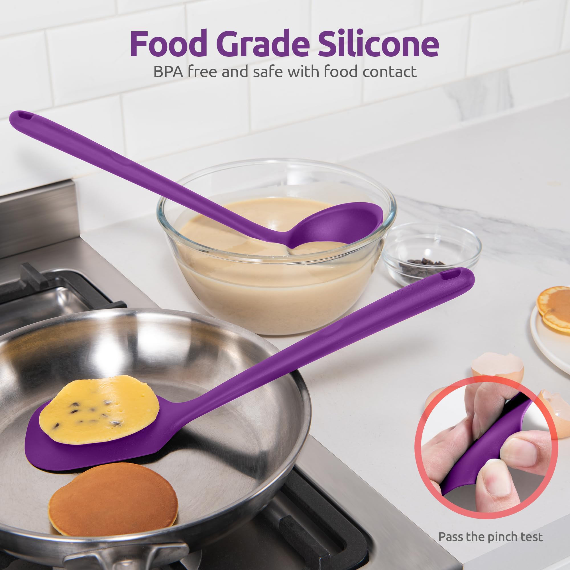 U-Taste silicone tips protect non-stick cookware while stirring