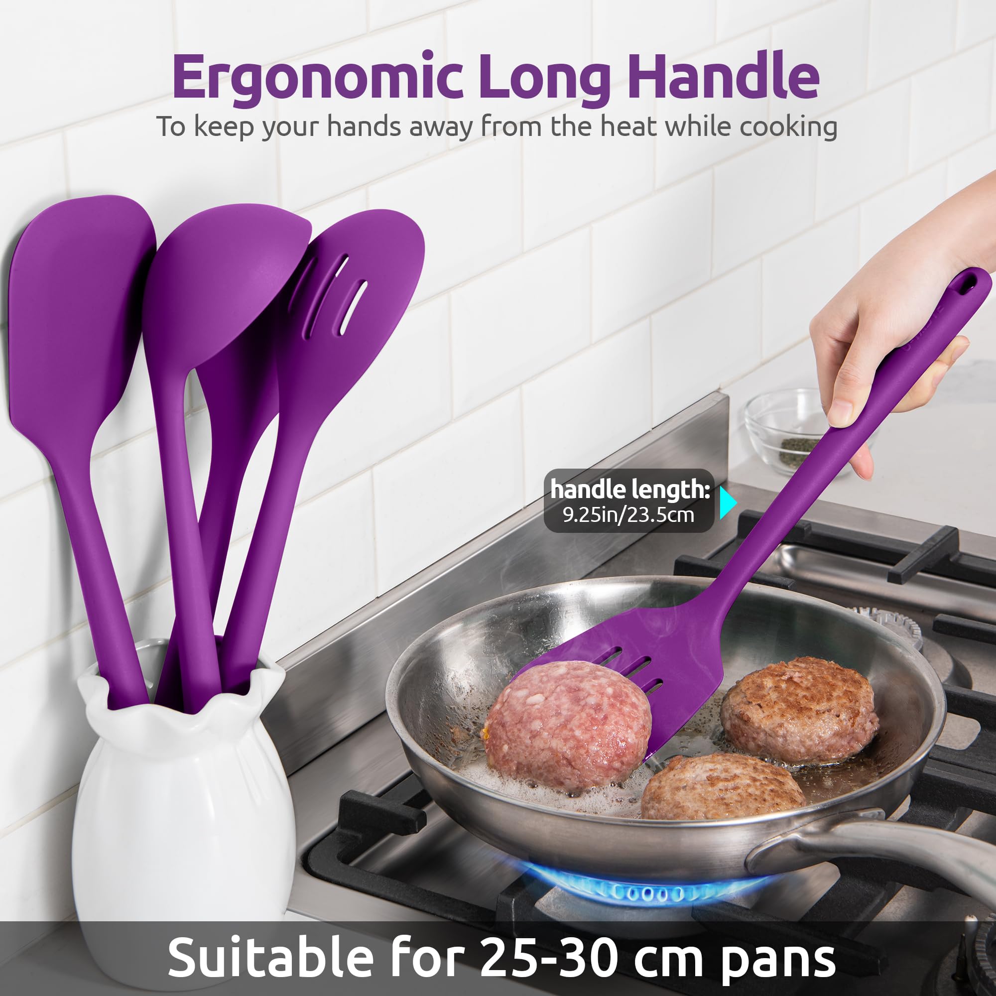 U-Taste soft grip handle offers comfortable control during prep