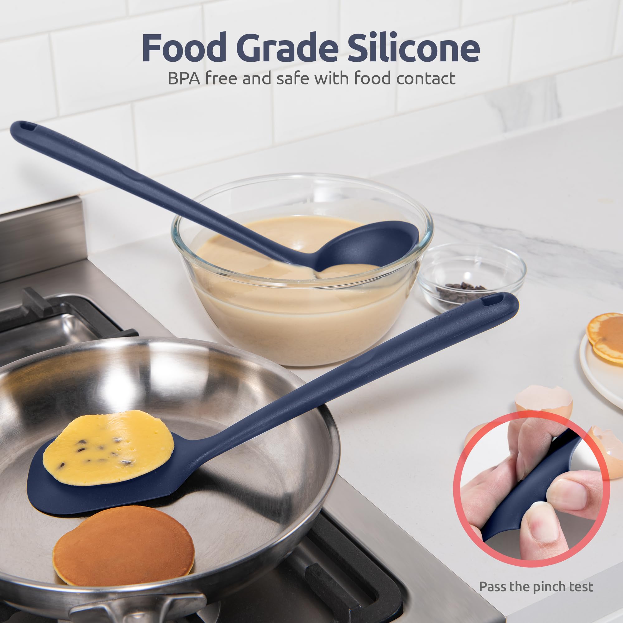 U-Taste integrated-turner designed to be non-scratch on coatings
