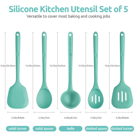 U-Taste solid turner spatula in action protecting non-stick cookware during flipping