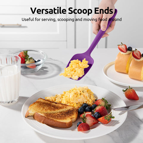 U-Taste sugar-safe spatula handles sticky mixtures with ease.