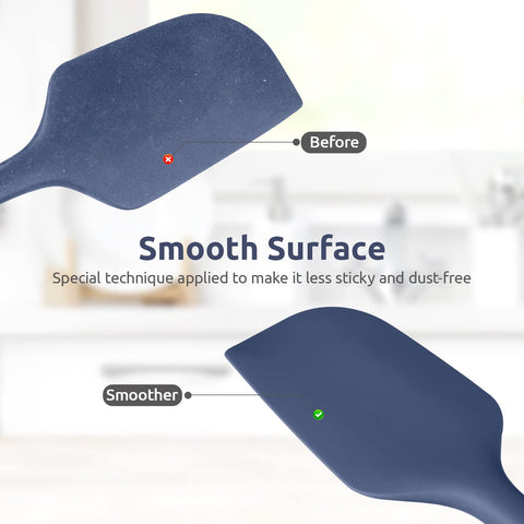 U-Taste upgraded-core keeps spatula stiff from end to handle.