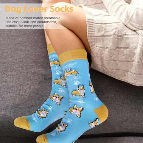 UAREHIBY corgi socks, cozy everyday wear