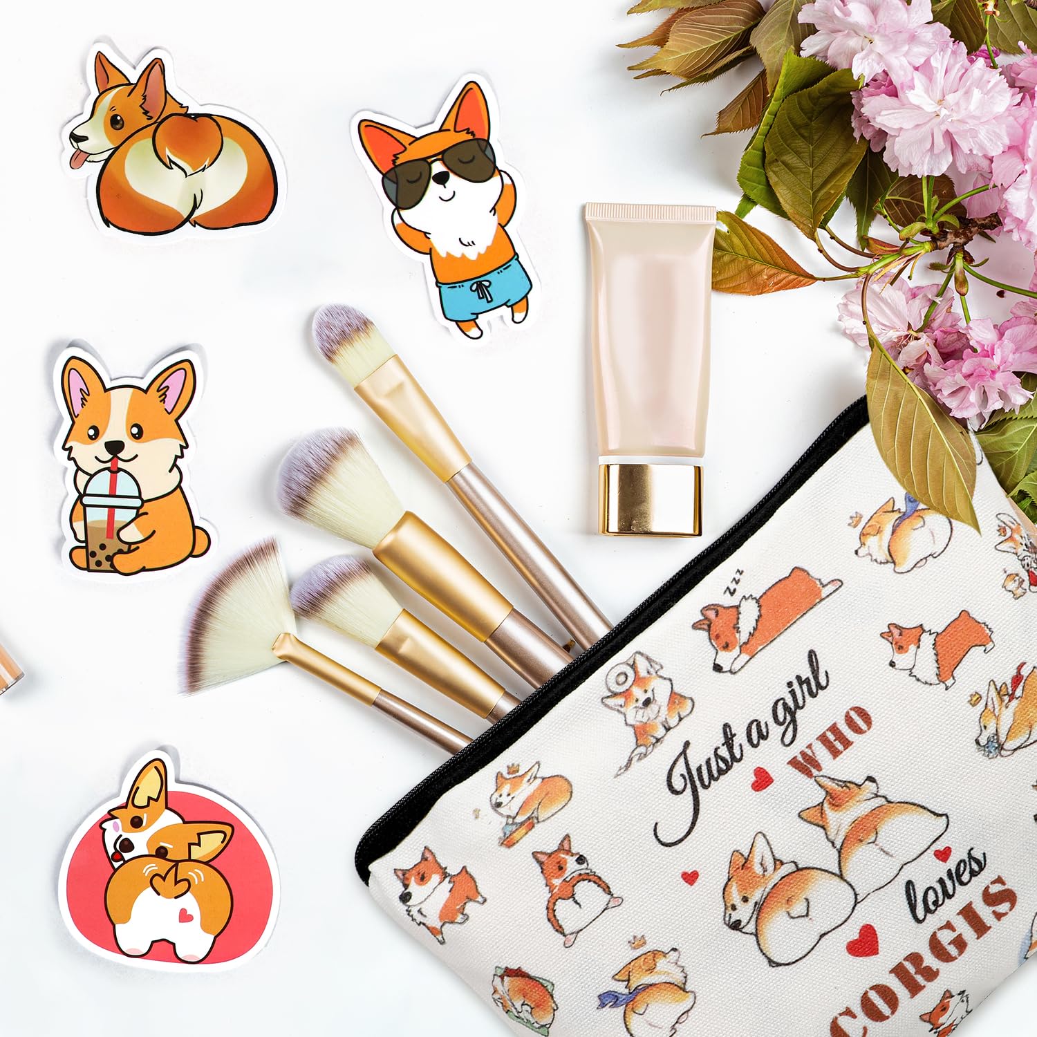UAREHIBY corgi stickers, waterproof and residue-free