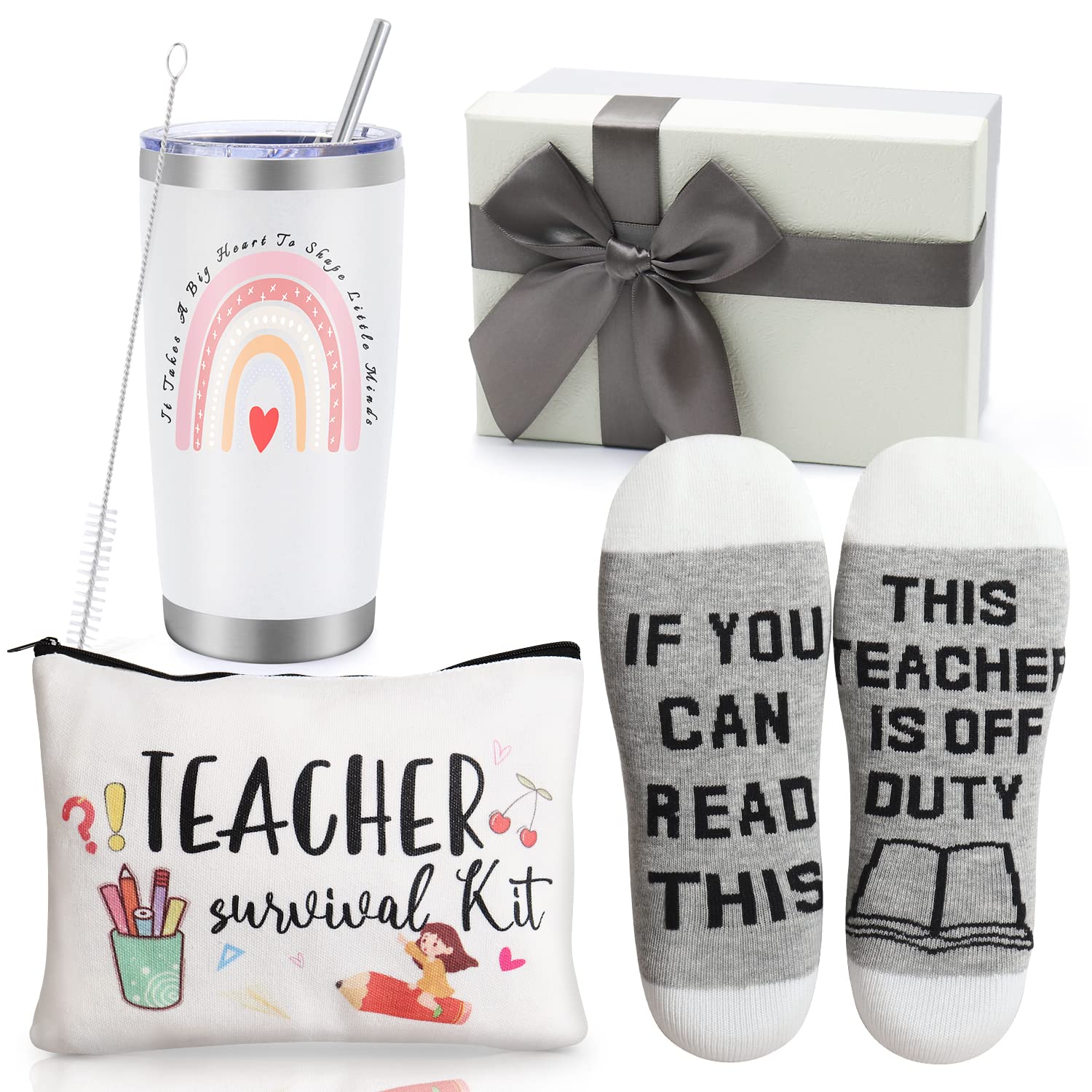 UAREHIBY gift box with tumbler for teacher appreciation and a polished present idea