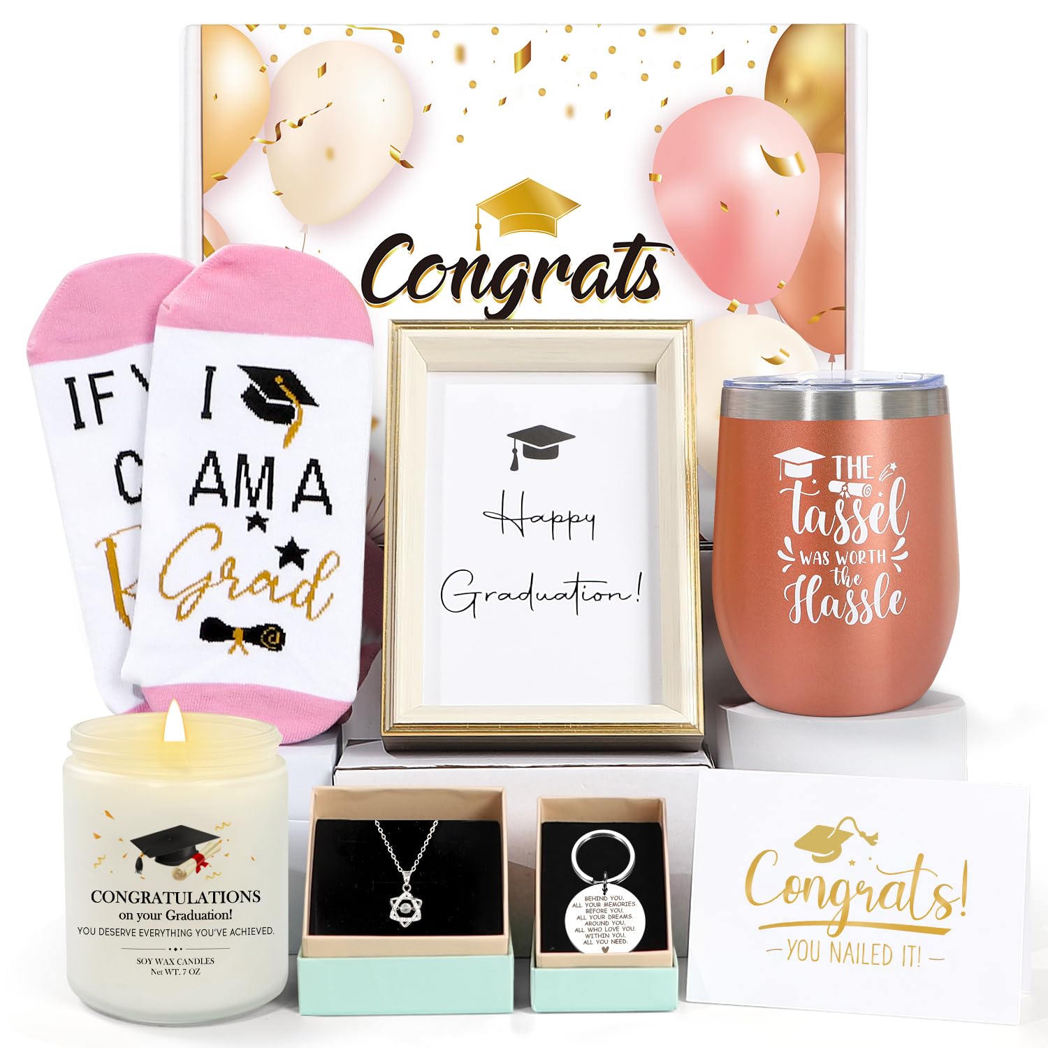 UAREHIBY graduation gift box contents displayed for a memorable celebration