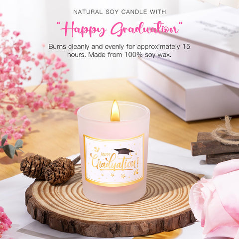 UAREHIBY scented candle creates a relaxing ambiance after study sessions.