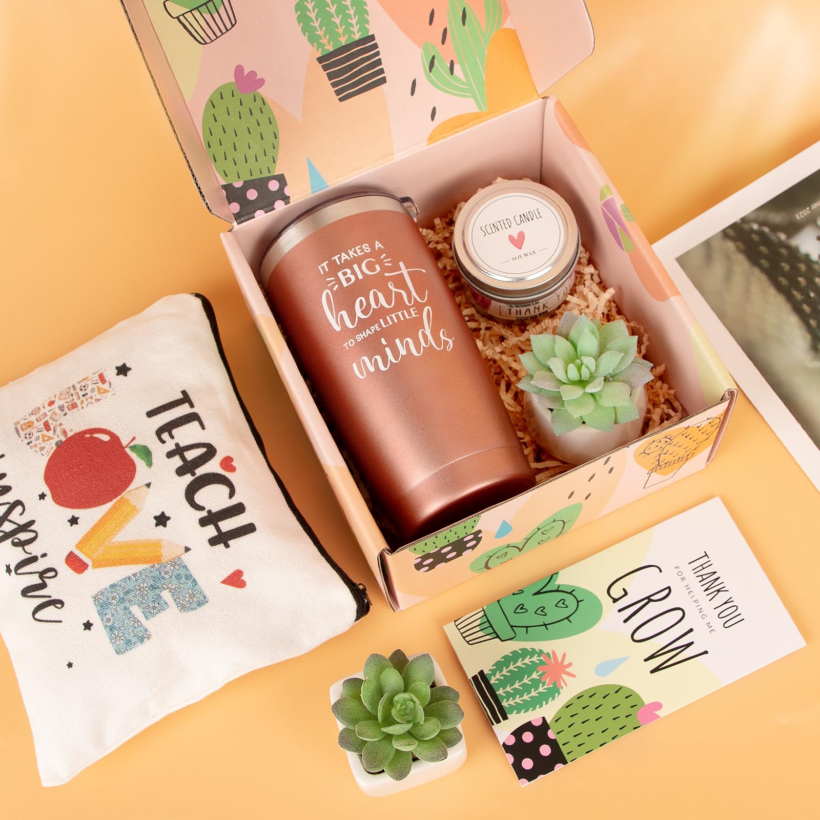 UAREHIBY cosmetic bag for teachers offers easy on-the-go organization