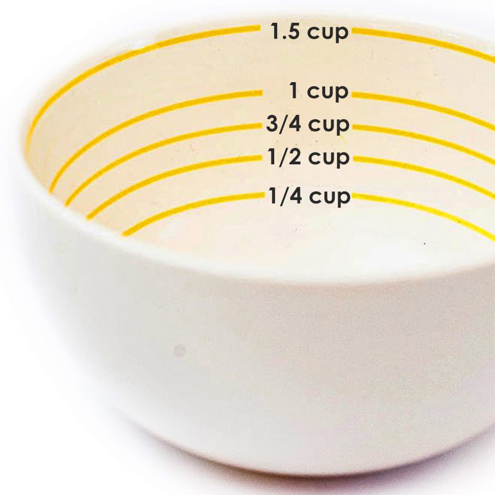 Uba Portion Control Bowl porcelain, microwave-safe for quick reheating and easy portioning.