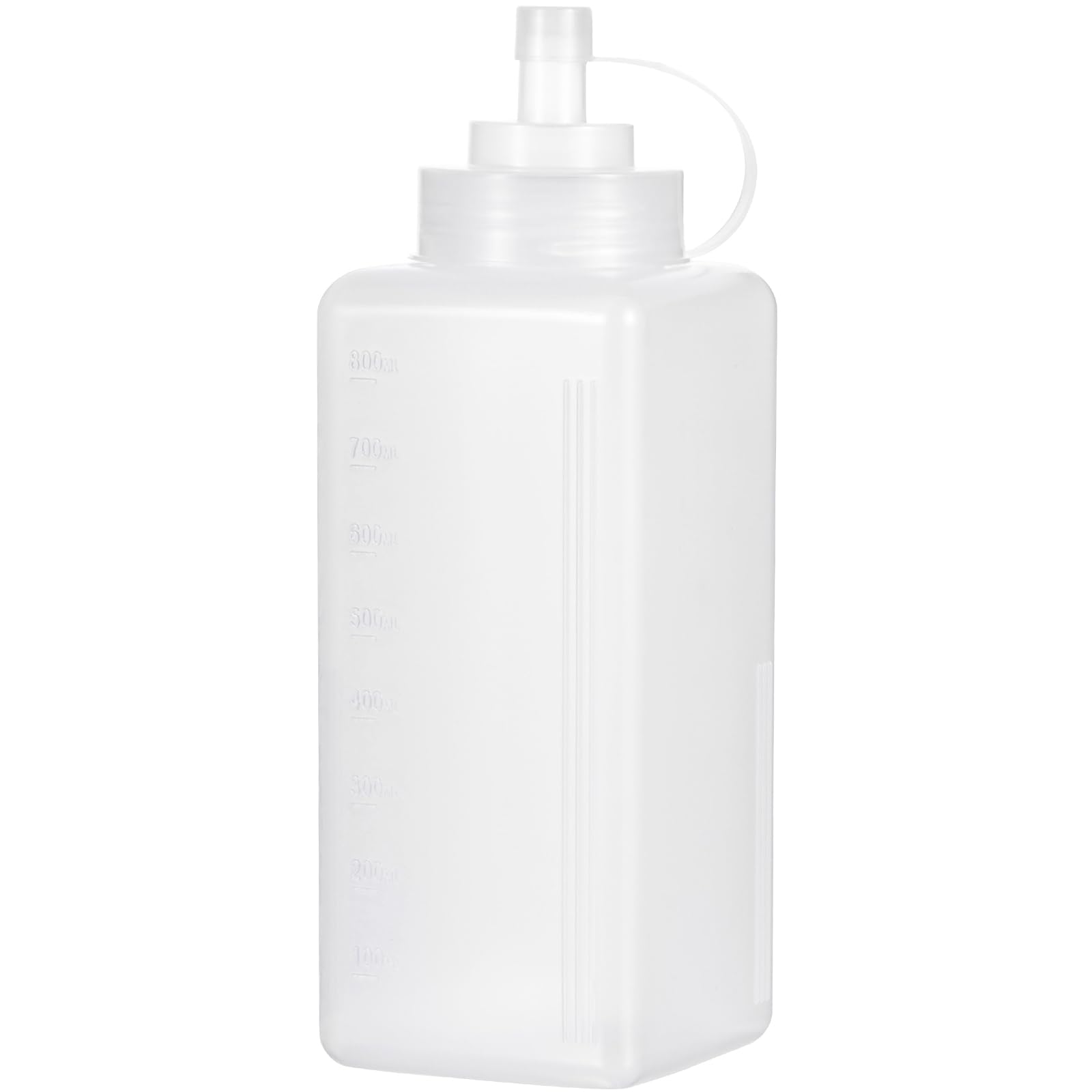 Uceoo 27oz cap-lid pour bottle for sauces, spill-free pour.