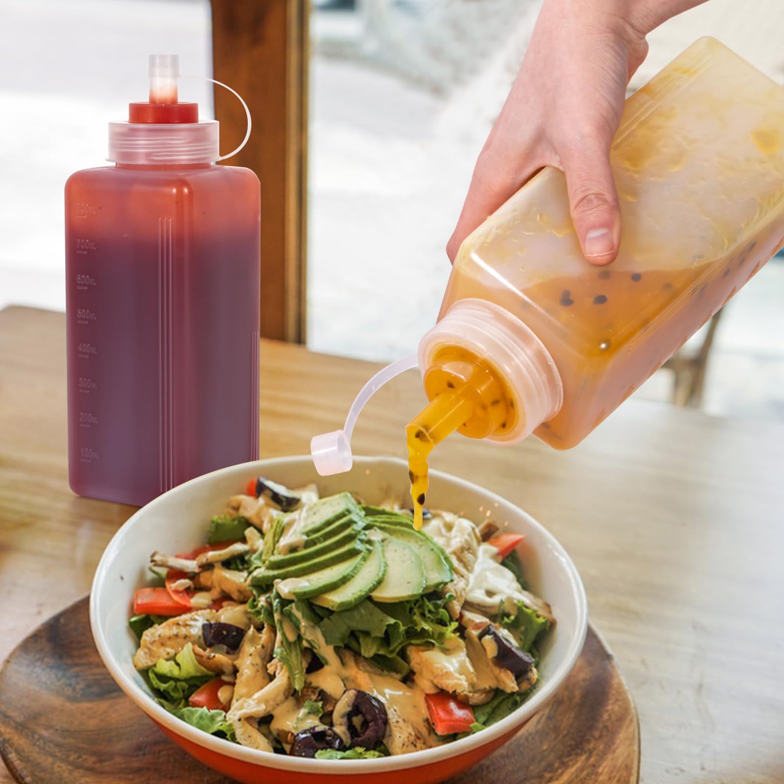 Versatile Uceoo bottle for sauces, oils, syrups, and paints.