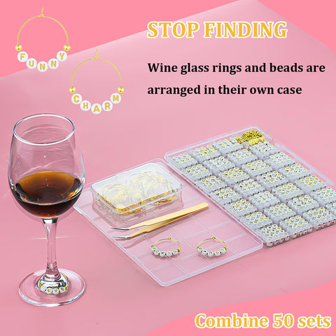 Ucnemous letter beads 30-letter set for personalized names or words