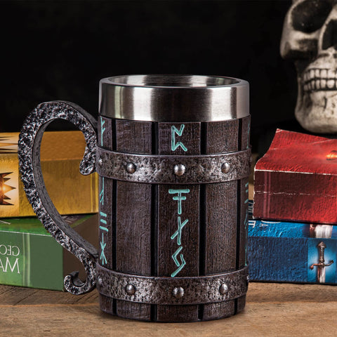 UCOMINS gift-ready rune mug packaging makes a thoughtful Norse decor present.