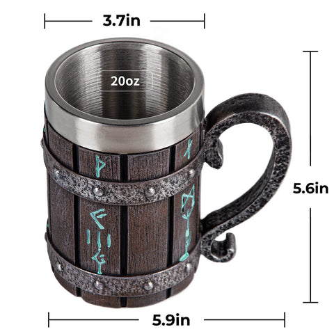 UCOMINS mug with stainless-steel liner ensures safe drinking and easy cleaning.