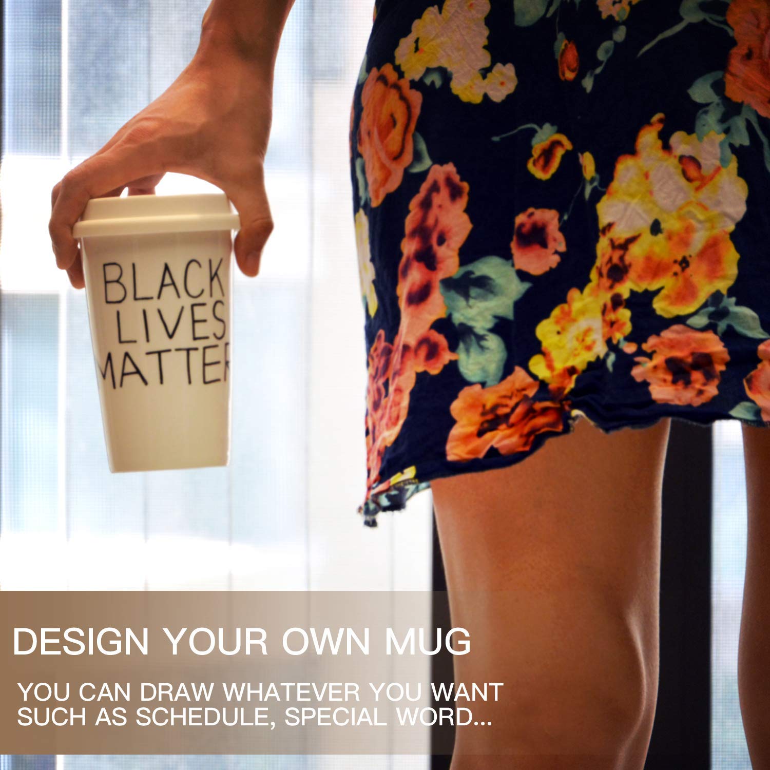 UDMG cup sleeve provides comfortable grip on the go