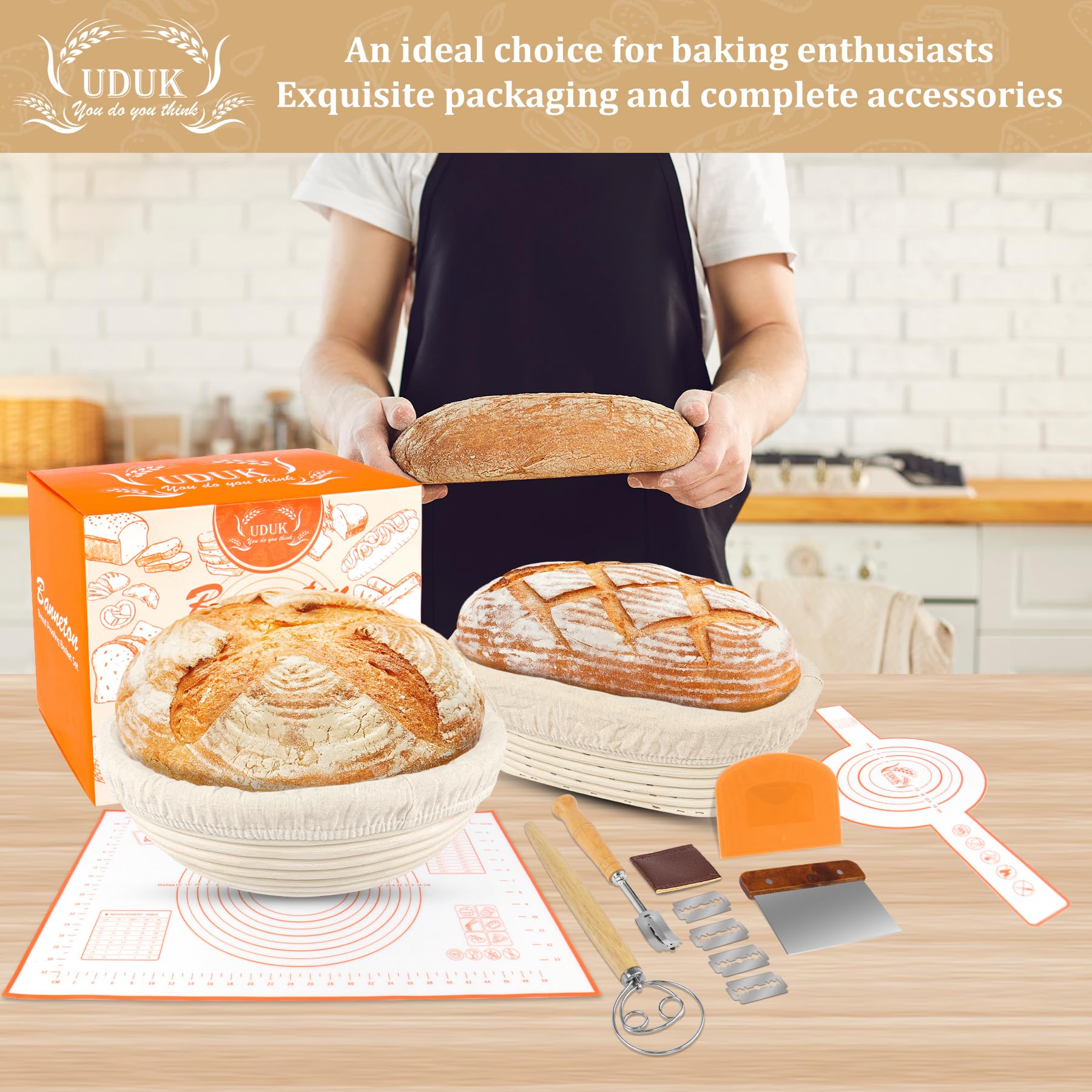 UDUK Bread lame with extra blades for clean scoring