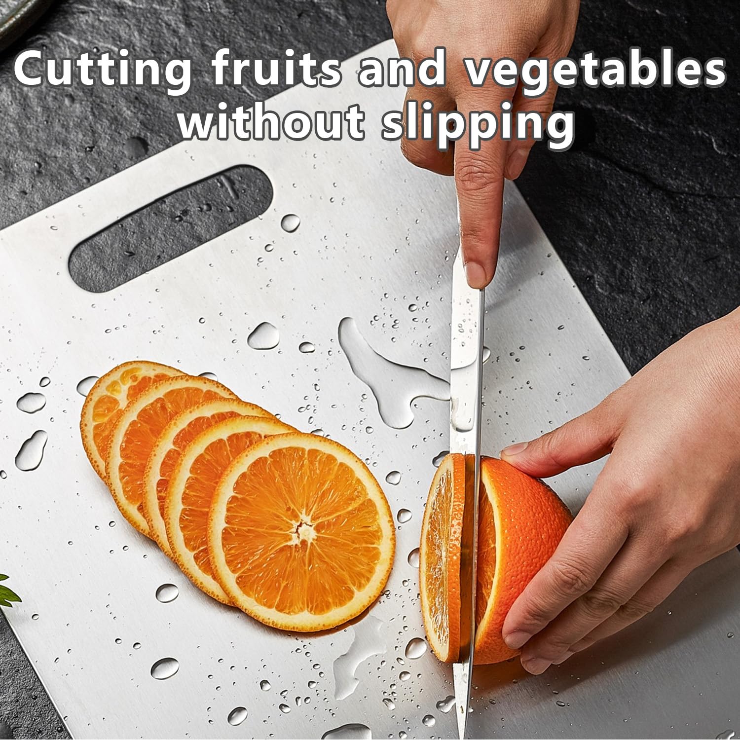 UFJEG titanium cutting board double-sided for versatile meat veggie and fruit prep.