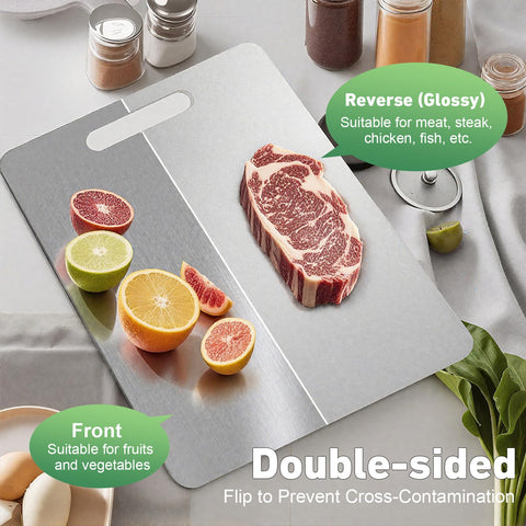 Ufolbol Katuchef dual-sided titanium board for separate prep zones