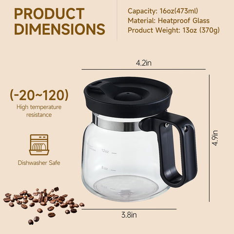 UFORU borosilicate glass mug is heatproof for hot or cold beverages