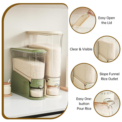 UFORU freshness compartment guards against moisture and pests.