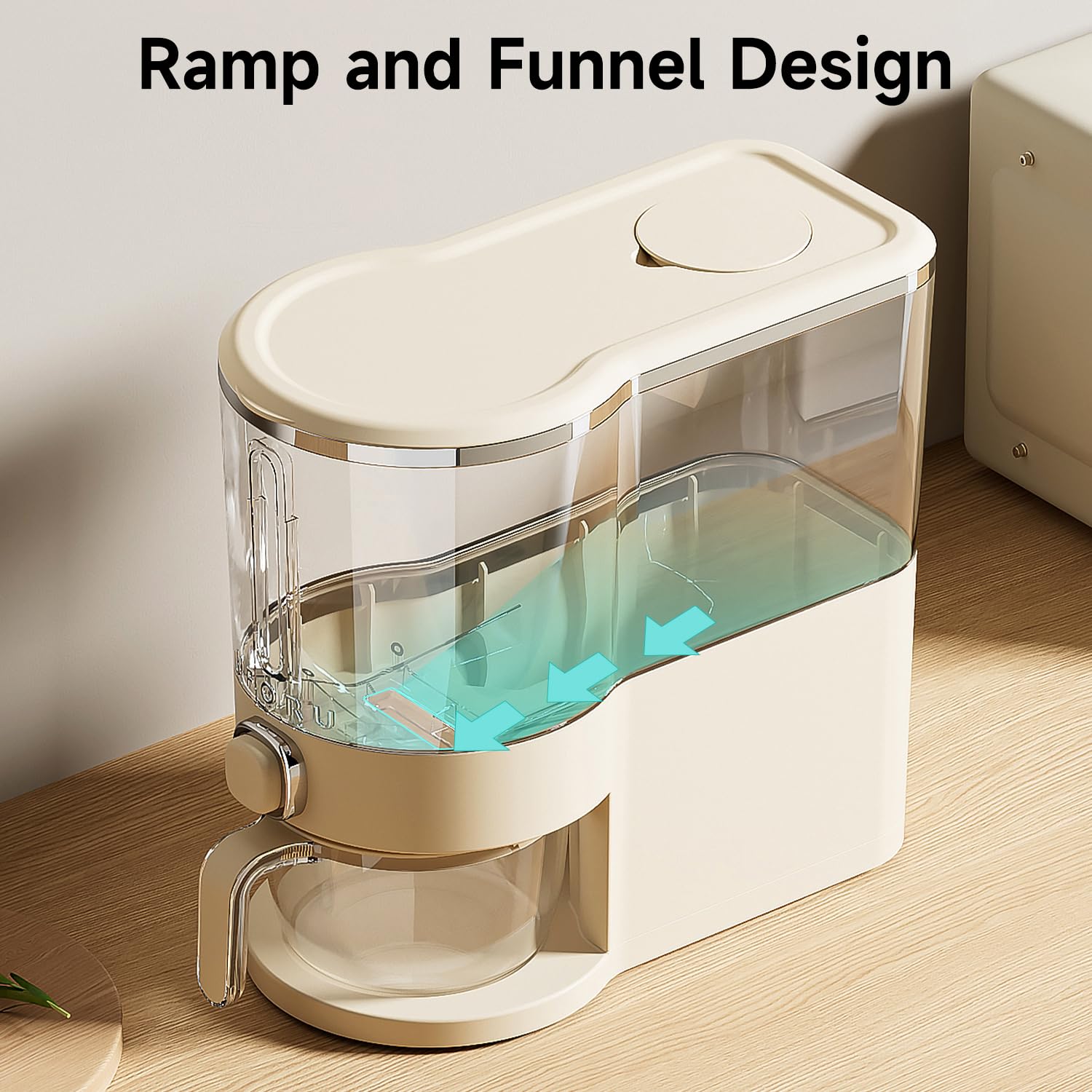 UFORU rice dispenser pest deterrent top helps keep grains safe.