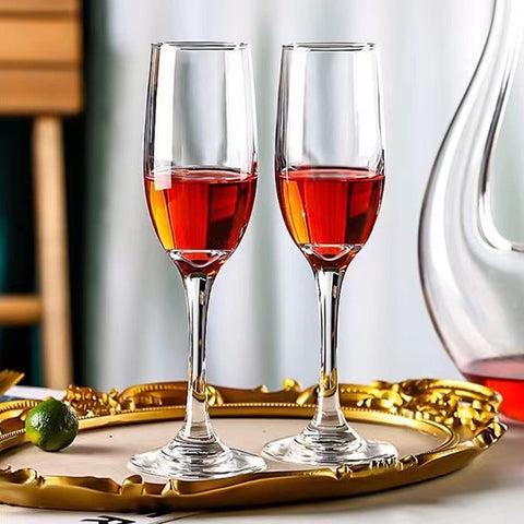 Ufrount narrow mouth champagne glasses that retain carbonation for sparkling wines.