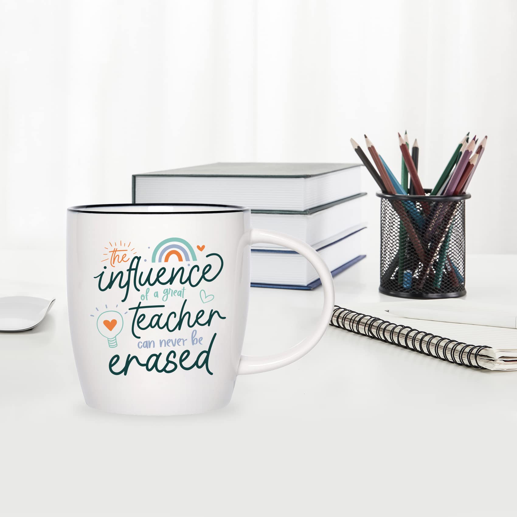 Ugiftcorner Teacher Mug size 13oz, suitable for generous pours.