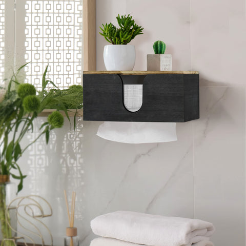 UGIFTT gift-ready farmhouse wood towel holder for home or office