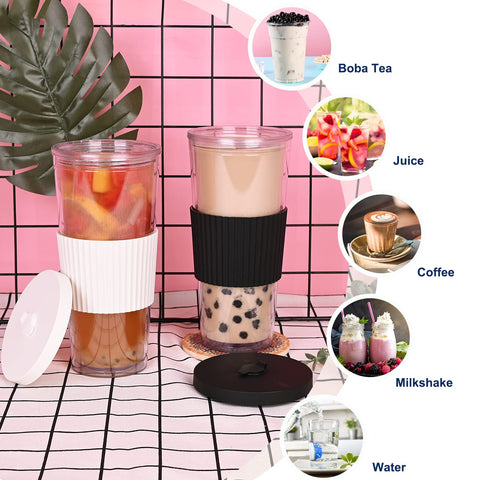 UHAPEER portable 24oz cup fits car cup holders and backpacks for travel.