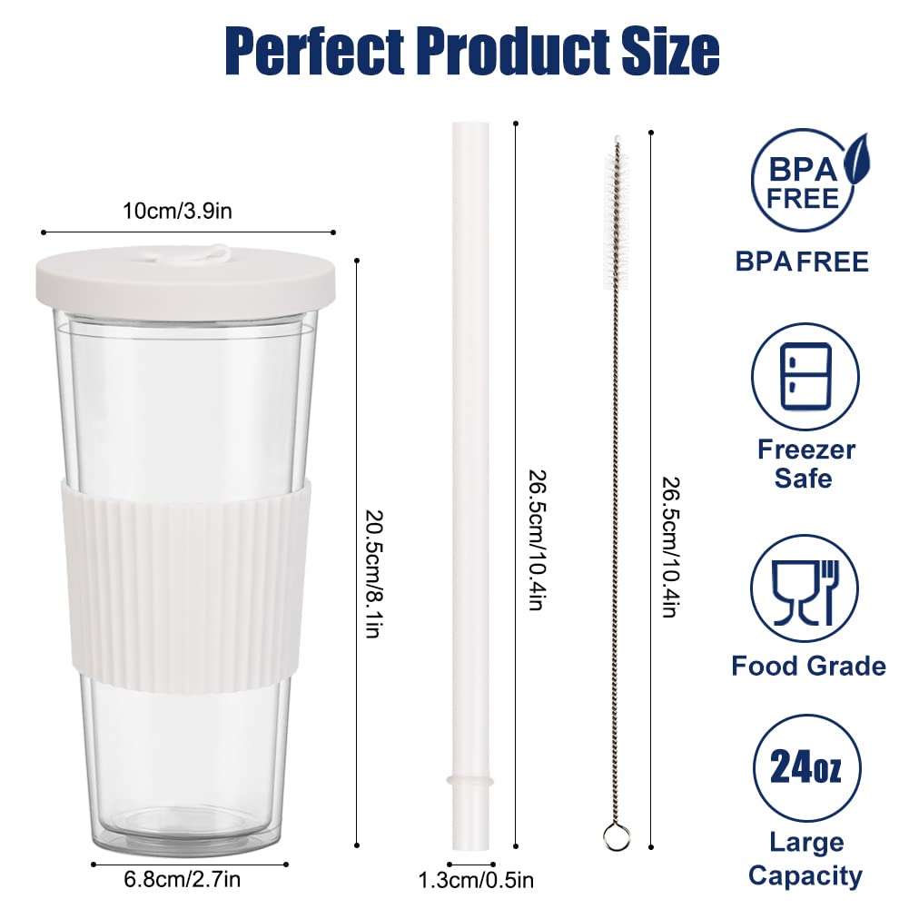 UHAPEER removable sleeve on boba cup protects hands with hot liquids.