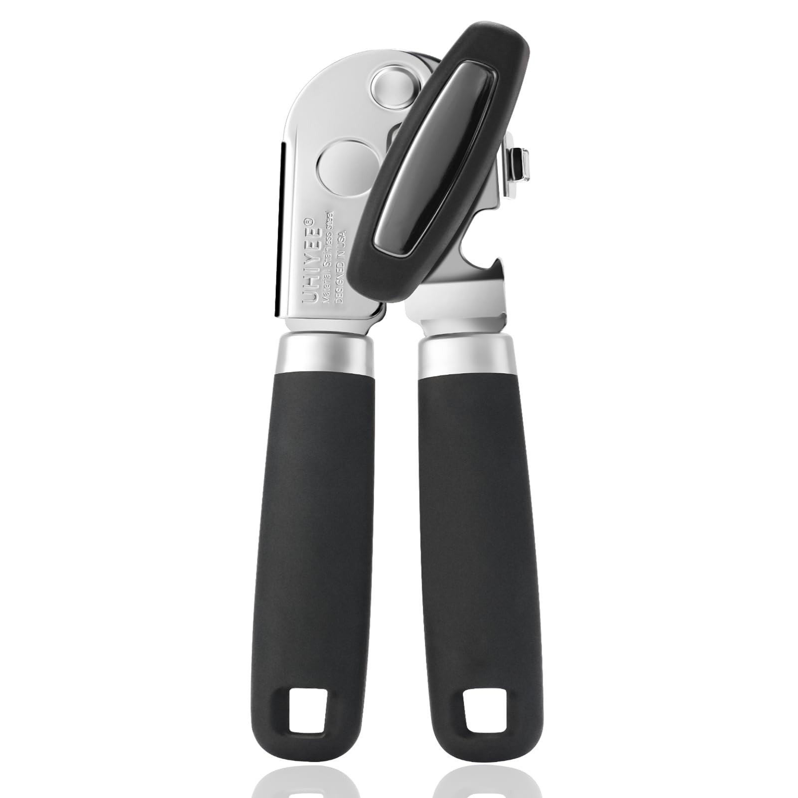 UHIYEE manual can opener with durable steel build for daily use.