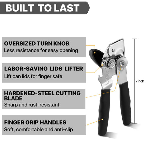 UHIYEE smooth-gear-operation supports effortless turning for quick can access.