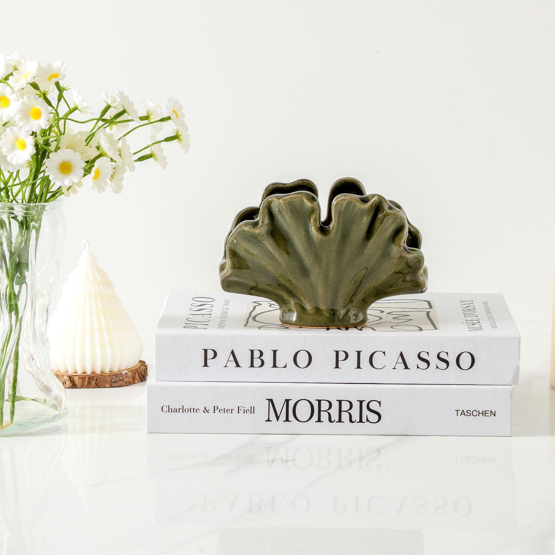 Uiddo compact kitchen sponge holder green amplifies decor while reducing clutter.