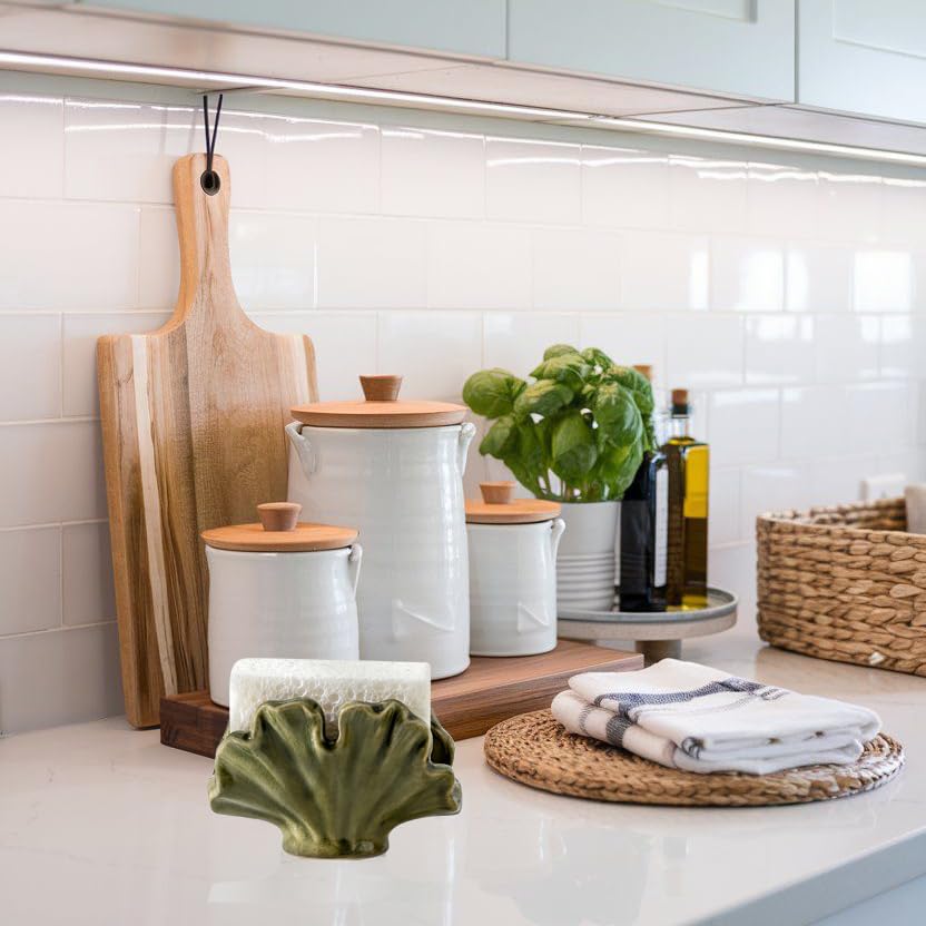 Uiddo green bathroom-sink accessory keeps tools organized and dry.