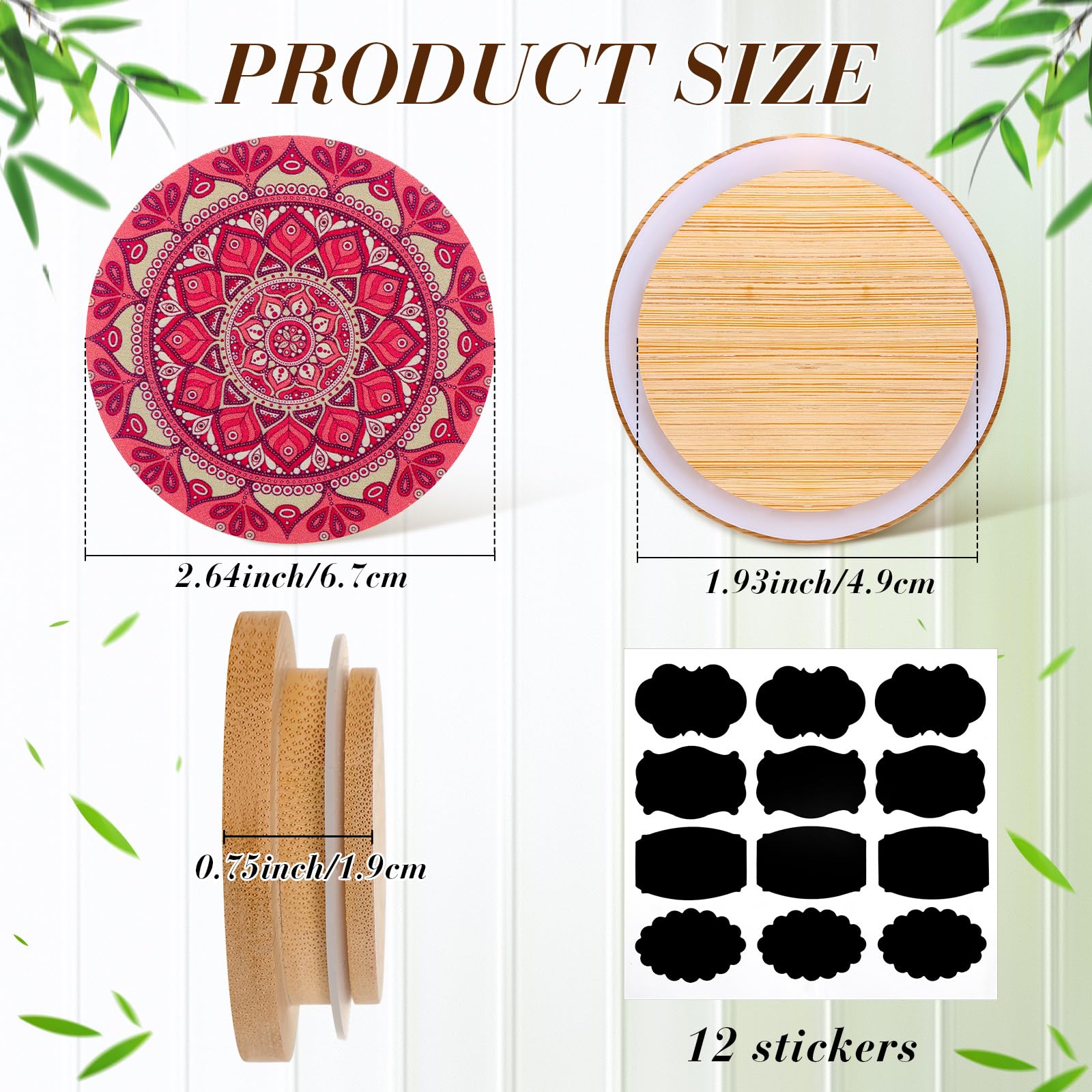 Uiifan bamboo jar lid with silicone seal preserves freshness and blocks moisture.