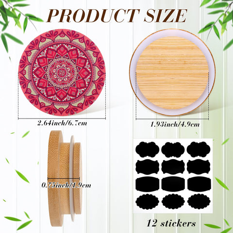 Uiifan bamboo jar lid with silicone seal preserves freshness and blocks moisture.