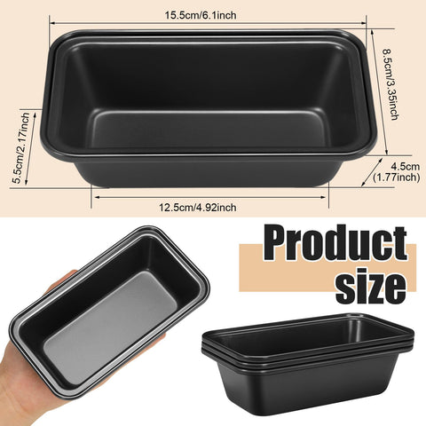 Uiifan carbon steel loaf pan with reinforced rolled edges resists warping