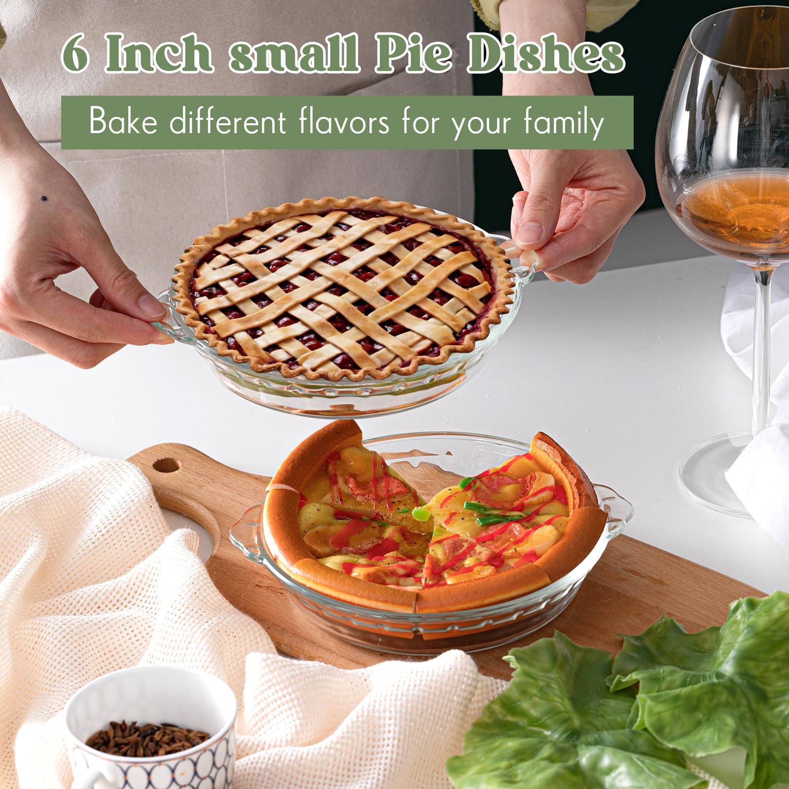 Uiifan durable glass bakeware suitable for microwave and oven use