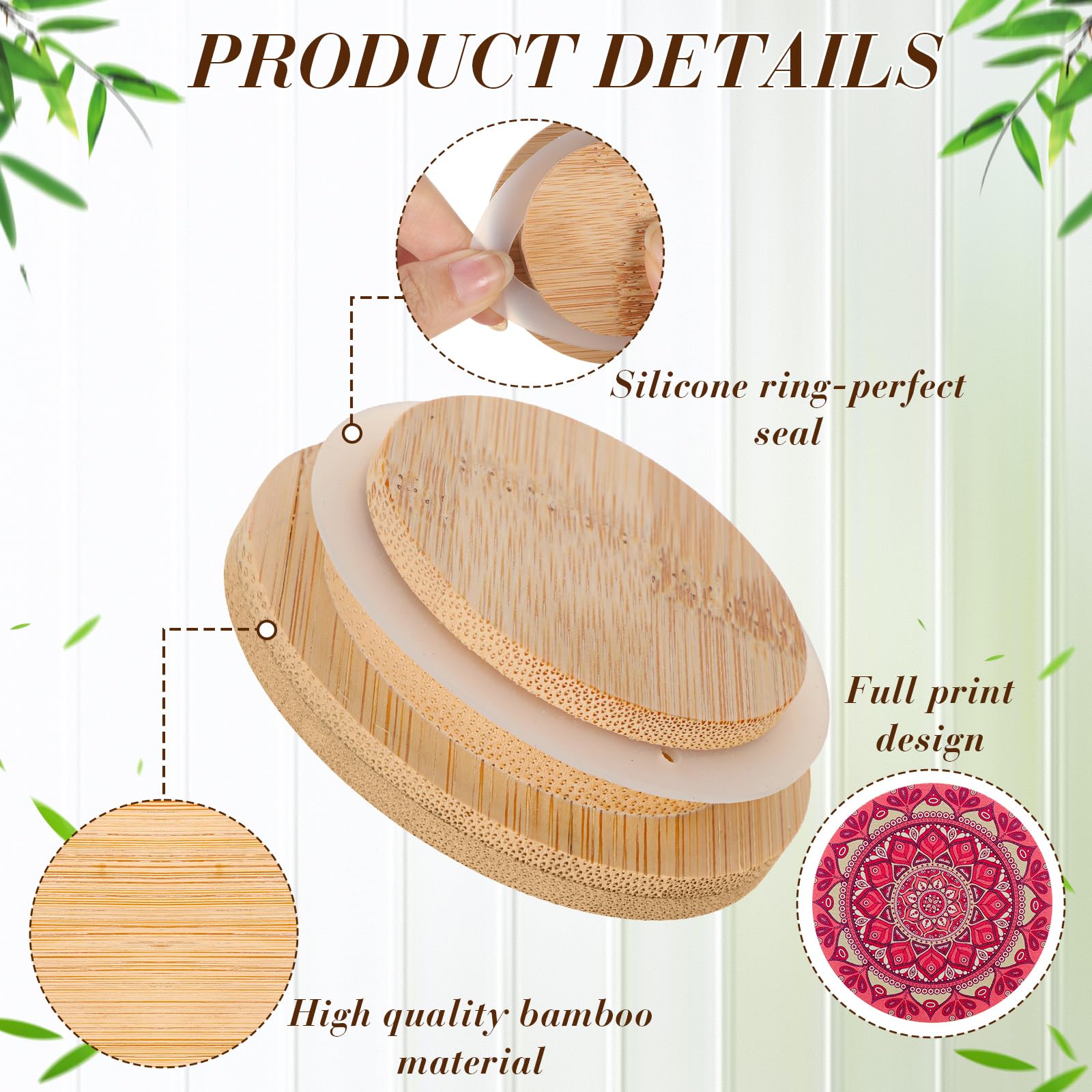 Uiifan easy-clean lid simplifies maintenance for bamboo jars after use.