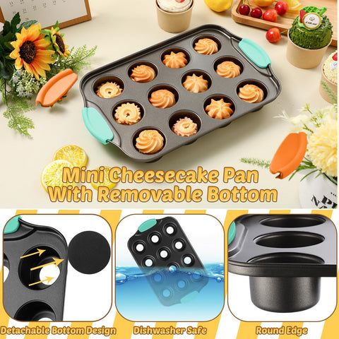 Uiifan pans feature silicone handles for safe transport