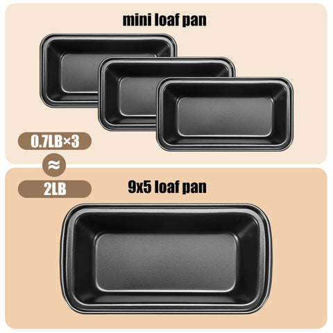 Uiifan pans ideal for banana bread, zucchini bread, meatloaf and more