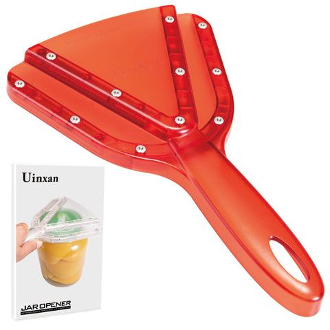 Uinxan Jar Opener with ergonomic handle for weak hands.