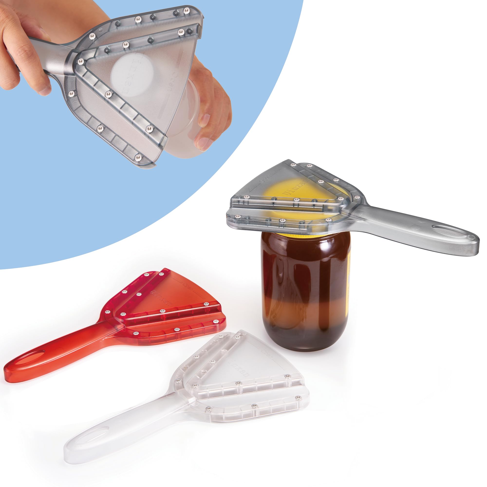 Uinxan jar opener is easy to wipe clean and store in a kitchen drawer.